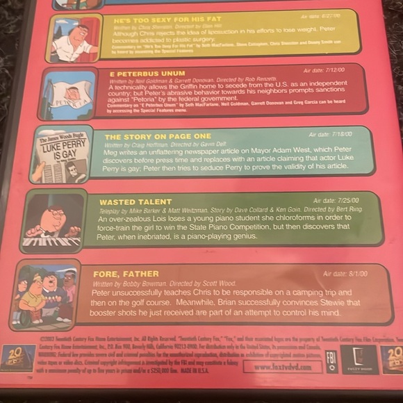 Family Guy Season Two Episodes 15-21 - Picture 5 of 5